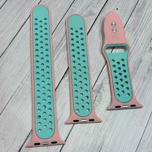 Interchangeable Watch Bands Fits Apple Watch’s Size  42/44mm Pink Blue - Picture 3 of 5